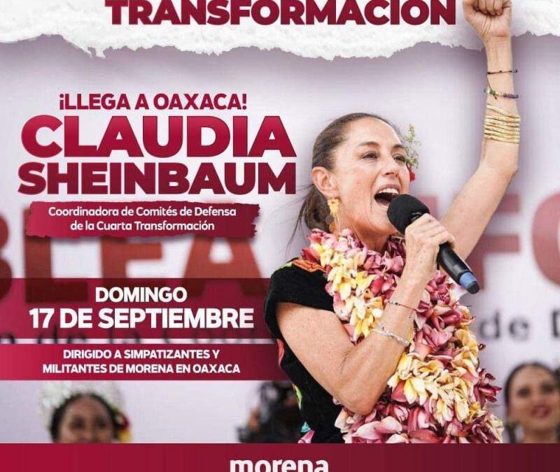 Habrá gira de Claudia Sheinbaum por Oaxaca
