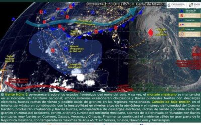 Lluvias ligeras y tormentas aisladas en la entidad es el pronóstico para este jueves