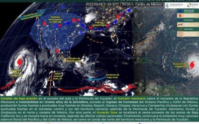 Onda tropical 27 dejará lluvias, tormentas y rachas de viento en el estado