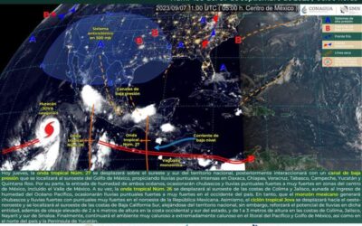 Onda tropical número 27 entrará al estado y dejará lluvias variables por la tarde