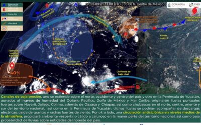 Pronostica Protección Civil poca probabilidad de precipitaciones
