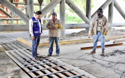 Realiza Soapa reparación de rejilla pluvial en riberas del río Atoyac