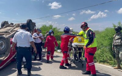 Se registra fuerte accidente en el tramo Juchitán – Unión Hidalgo; hay nueve lesionados de manera preliminar