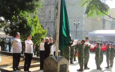 Sin presencia de Jara; inicia homenajes del mes patrio en Oaxaca