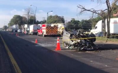 Trágico accidente sobre la México-Querétaro deja dos muertos