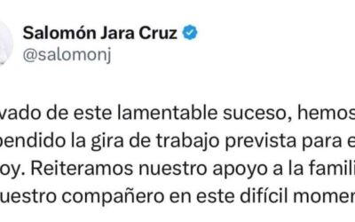 Cancela Salomón Jara actividades por muerte de Director del Ceabien