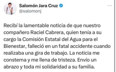 Lamenta Gobernador de Oaxaca deceso de titular de Ceabien