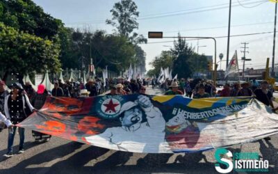 Marcha la organización 23 de Octubre, a 13 años del asesinato de Heriberto Pazos Ortiz