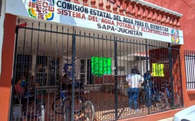 Para labores personal del agua potable en Juchitán