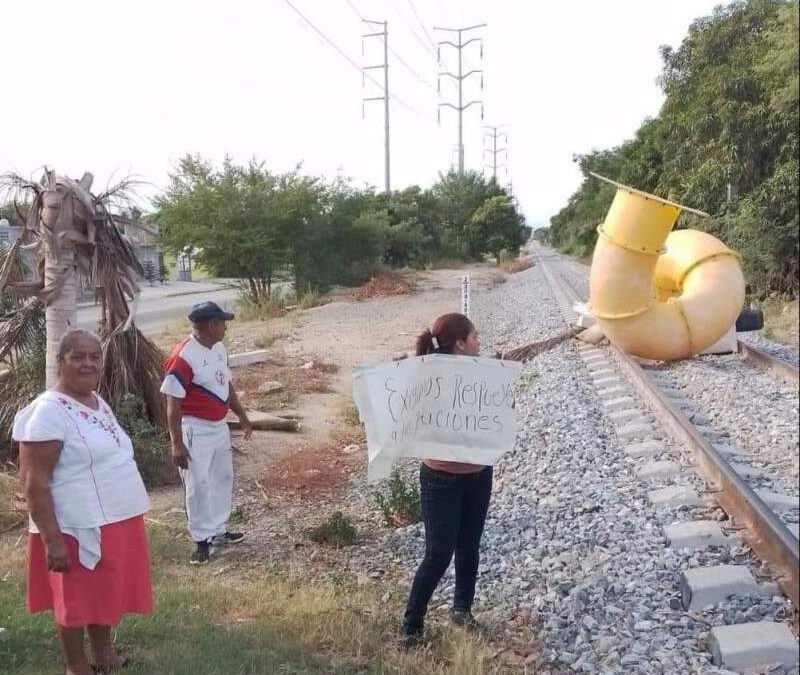 Protestas en el marco de la visita de AMLO en el Istmo