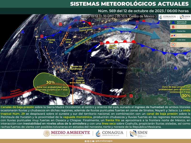se-pronostican-lluvias-aisladas-actividad-electrica-y-rachas-de-viento-para-este-jueves