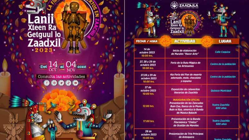 Todo está listo para las festividades de muertos en Zaachila