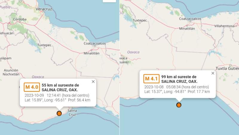 Tras el sismo de 6.0 grados del seis de octubre, autoridades reportan 66 movimientos telúricos más en Oaxaca