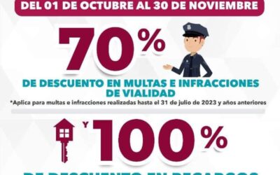 Impulsa Chente Castellanos programa de descuentos a infractores viales