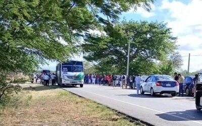 Activa S-22 bloqueos en el Istmo como parte de un paro de 72 horas