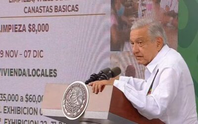 AMLO anuncia 8 mil pesos por hogar en Acapulco para limpieza