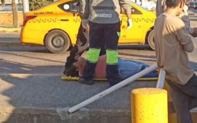 Atropellan a una motociclista en Salina Cruz