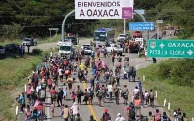 Confirman llegada de nuevas caravanas de migrantes a Oaxaca