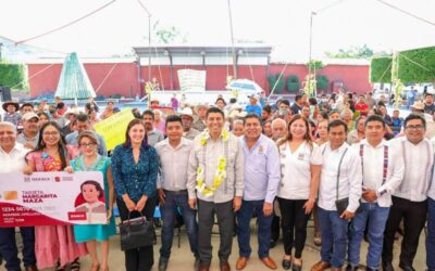 Gobierno de Salomón Jara lleva acciones y programas por 26 mdp a Huajolotitlán