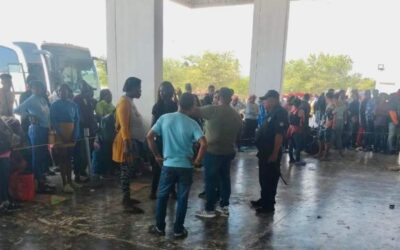 Reportan saturado el centro de movilidad de Juchitán
