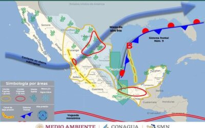 Se esperan lluvias de intensidad variable en algunas regiones y descenso de temperaturas en Oaxaca