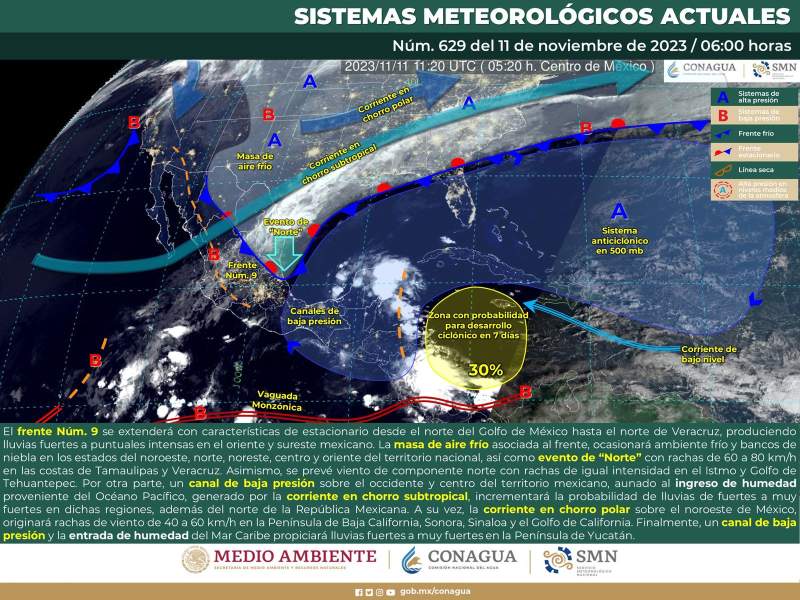 Se prevé bajas temperaturas durante el día en distintas regiones del estado