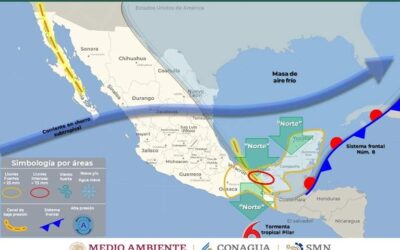Evento de norte, lluvias y lloviznas tendrán presencia este jueves en Oaxaca
