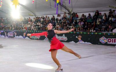 Abren al público la pista de hielo y el Pueblo Mágico Oaxaqueño