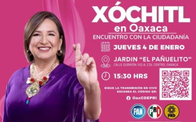 Confirman visita de Xóchitl Gálvez en Oaxaca