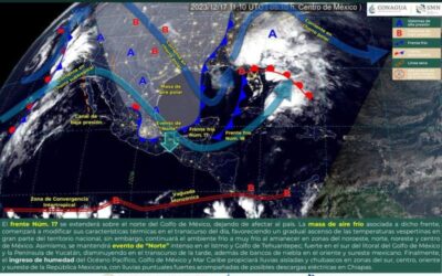 Continuarán las bajas temperaturas, lluvias aisladas y evento de norte en Oaxaca