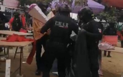 Decomisan fuegos pirotécnicos en la Central de Abasto