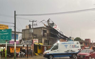 En Xoxo retiran espectaculares que representaban un riesgo para la ciudadanía.