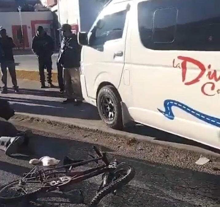 Atropellan a ciclista en Calzada Madero