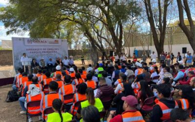 En septiembre se concluirá el Parque Primavera Oaxaqueña; este martes iniciaron trabajos
