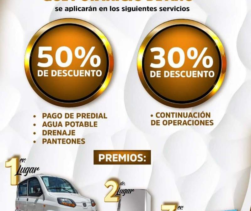 Invita Ayuntamiento de Zaachila a ponerse al corriente y participar en la rifa de grandes premios