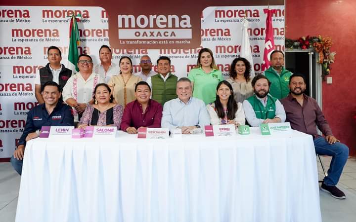 Morena, Partido Verde y Fuerza por México formalizan coalición ante el IEEPCO