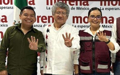 Se reúne líder de Morena con punteros en Oaxaca de Juárez: Liz Arroyo y Neri