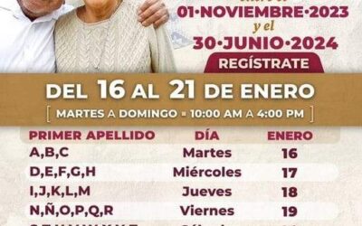 Última oportunidad: se amplía el plazo hasta el 21 de enero para registro a pensión para adultos mayores