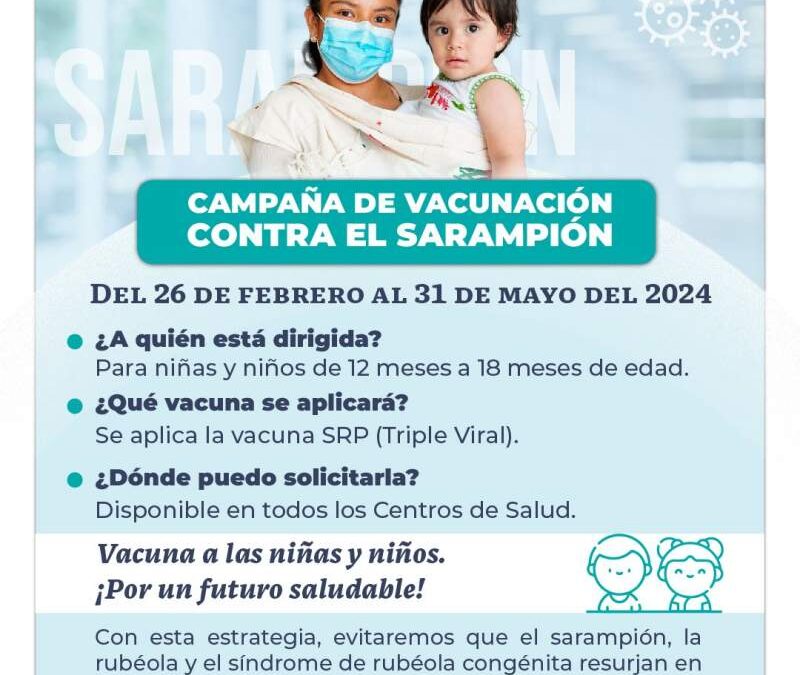 Alista SSO campaña de vacunación gratuita contra sarampión