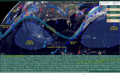 Baja probabilidad de lluvias, cielo despejado y fuerte radiación solar en gran parte del estado