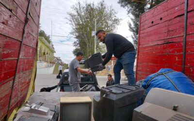 Capturan seis toneladas de residuos electrónicos en Geoparque Mixteca Alta