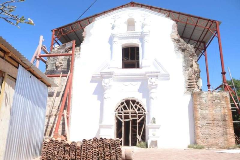 Culminarán en cuatro meses la reconstrucción del templo de San Vicente Ferrer en el Istmo