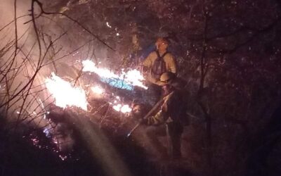 Extingue Coesfo incendio en Cuilápam de Guerrero