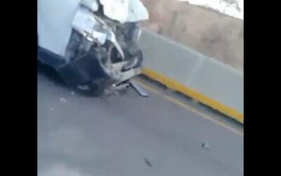 Fuerte accidente se registra a la altura de San Pablo Huitrón