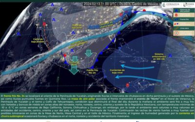 Nublados y ambiente fresco se percibirán este martes en Oaxaca por frente frío número 34