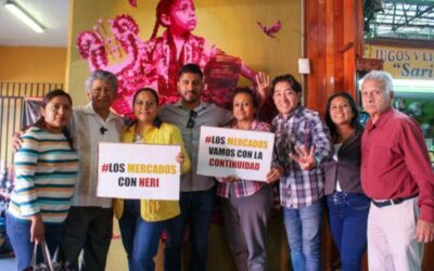 Recibe Martínez Neri respaldo de comerciantes de mercados de Oaxaca de Juárez