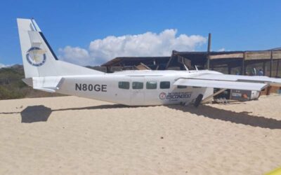 Reportan un muerto y seis lesionados tras aterrizaje forzoso de avioneta en la Costa