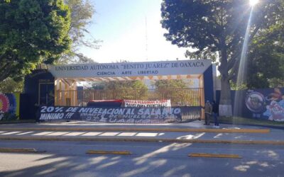 STEUABJO inicia paro de 12 en escuelas de la UABJO