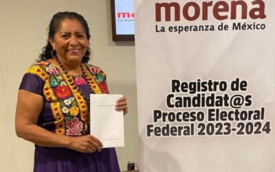 Va Gloria Sánchez por diputación federal del distrito 7 con la coalición Sigamos Haciendo Historia