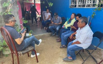 En Salina Cruz, la Colonia 5 de Febrero recibió a Carol Antonio candidato del V Distrito Federal